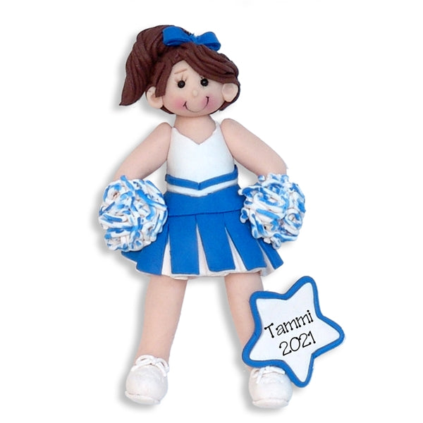 Custom CHEERLEADER Personalized Christmas Ornament Made from Photo