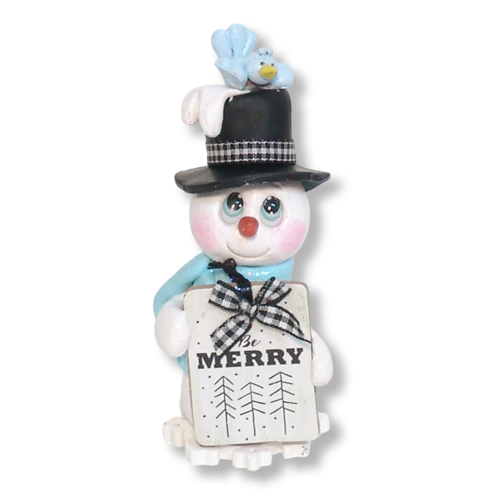 Snowman w/Sign Personalized figurine