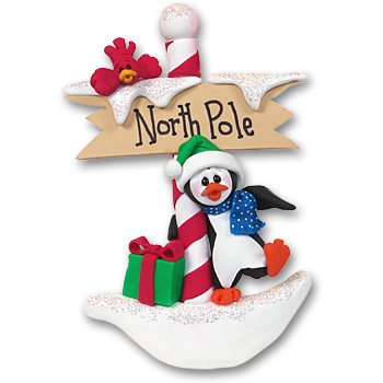Petey Penguin at the North Pole