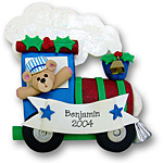 Santas Train<br>Personalized Christmas Ornament