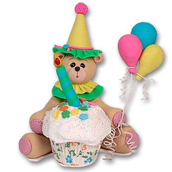 Binkey the Belly Bear Cupcake Figurine Limited Edition