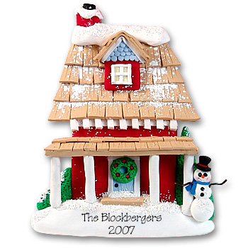 Large House<br>Personalized Home Ornament
