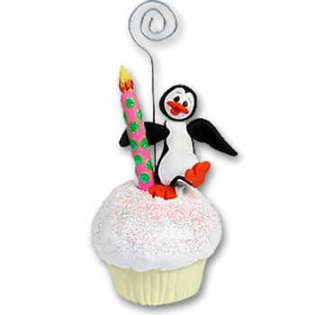 Petey Penguin Cupcake<br>Photo/Place Card Holder