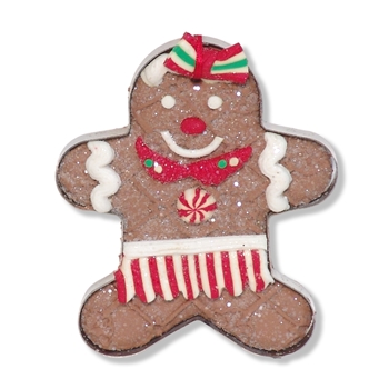 Gingerbread Ornament - Handmade Polymer Clay