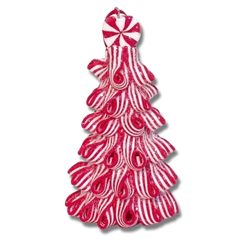 Polymer Clay Peppermint Christmas Tree