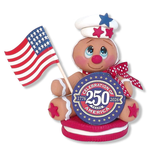 250th Birthday of USA Commemorative Gingerbread Ornament