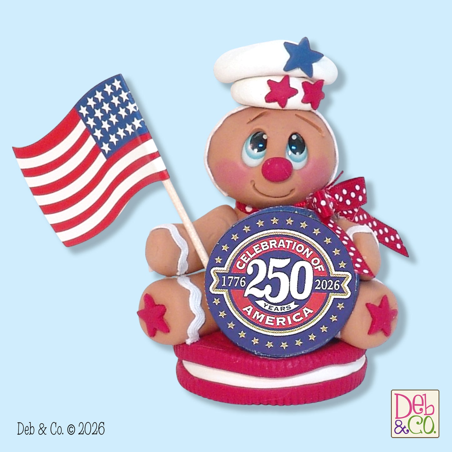 250th Birthday of USA Commemorative Gingerbread Ornament