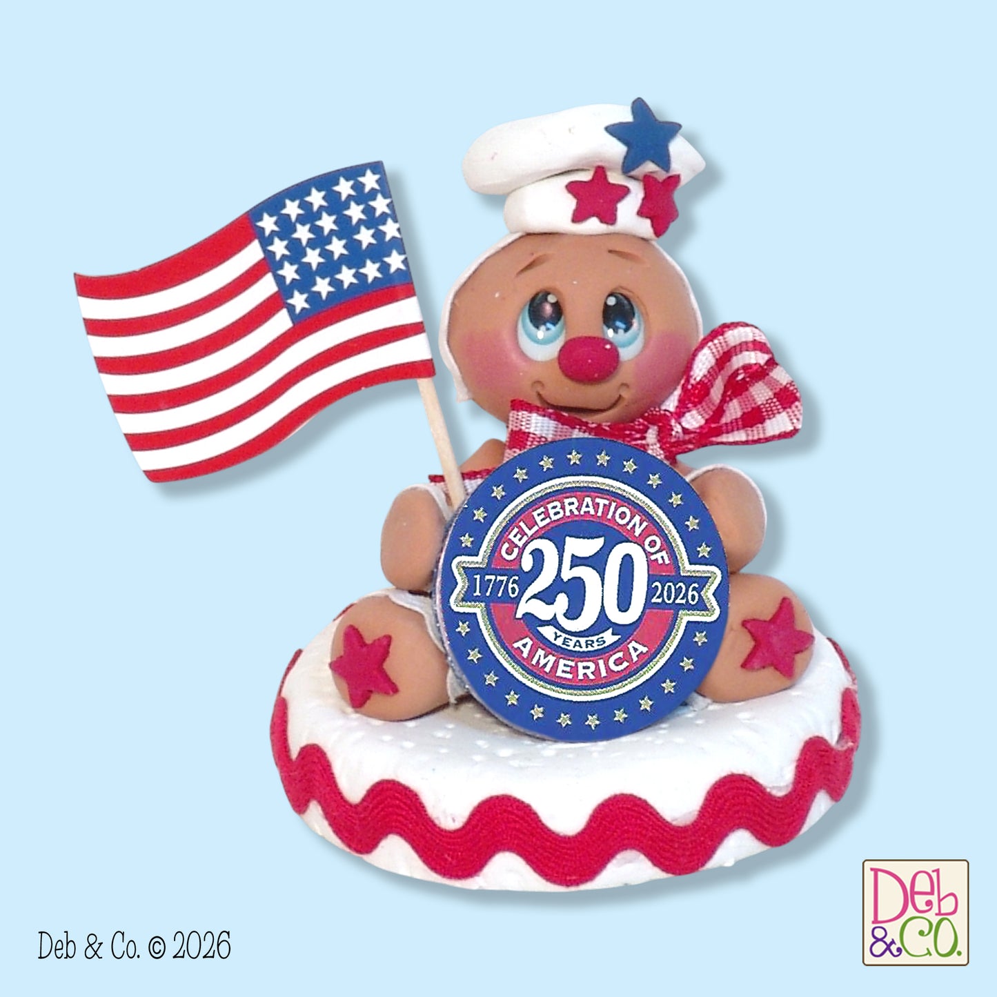 250th Birthday of USA Commemorative Gingerbread Ornament-1