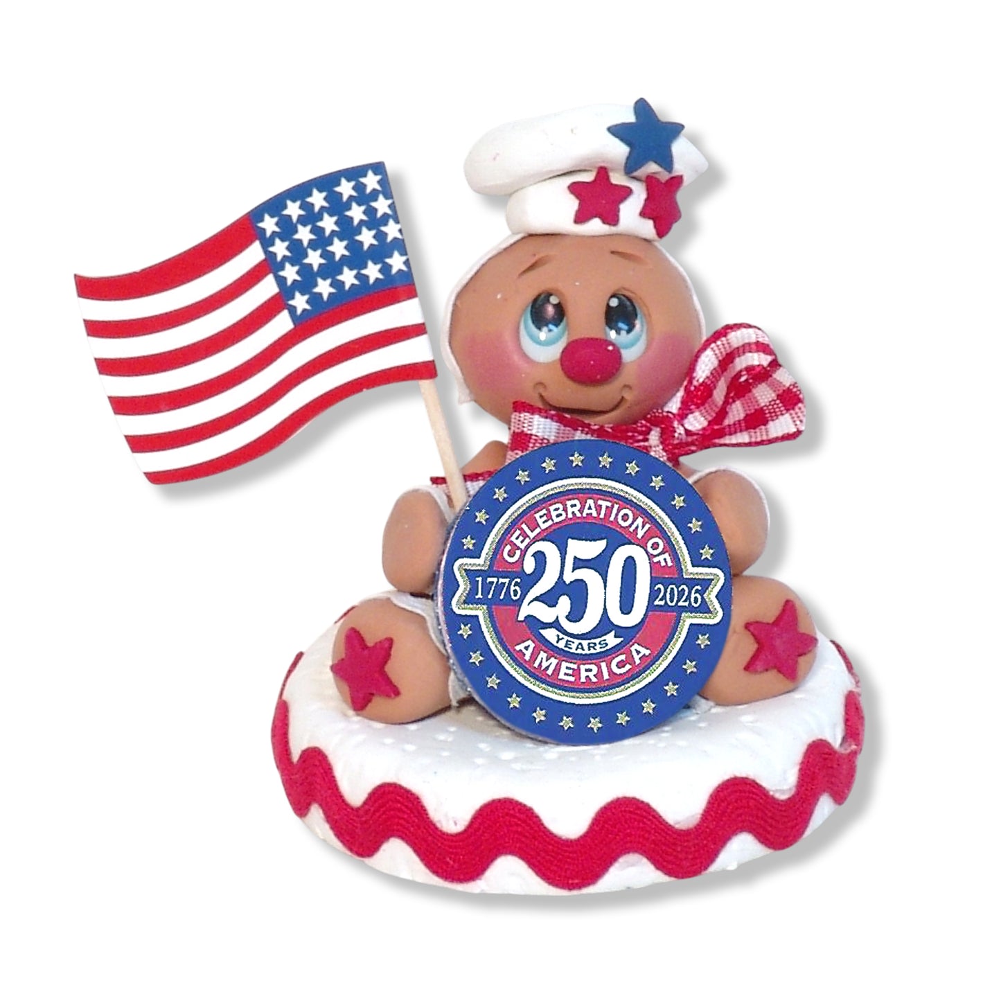 250th Birthday of USA Commemorative Gingerbread Ornament-1