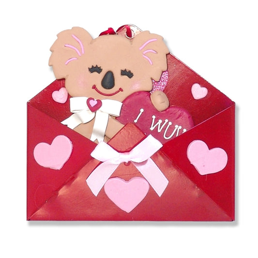 Kimmy Koala Bear Handmade Ornament in Tin Envelope