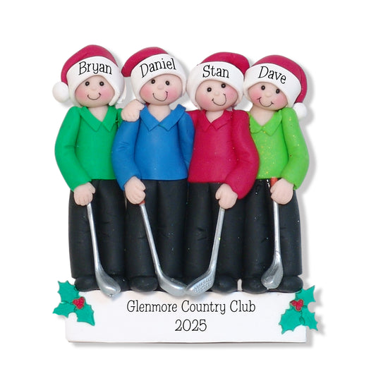 Personalized Golf Foursome Ornament