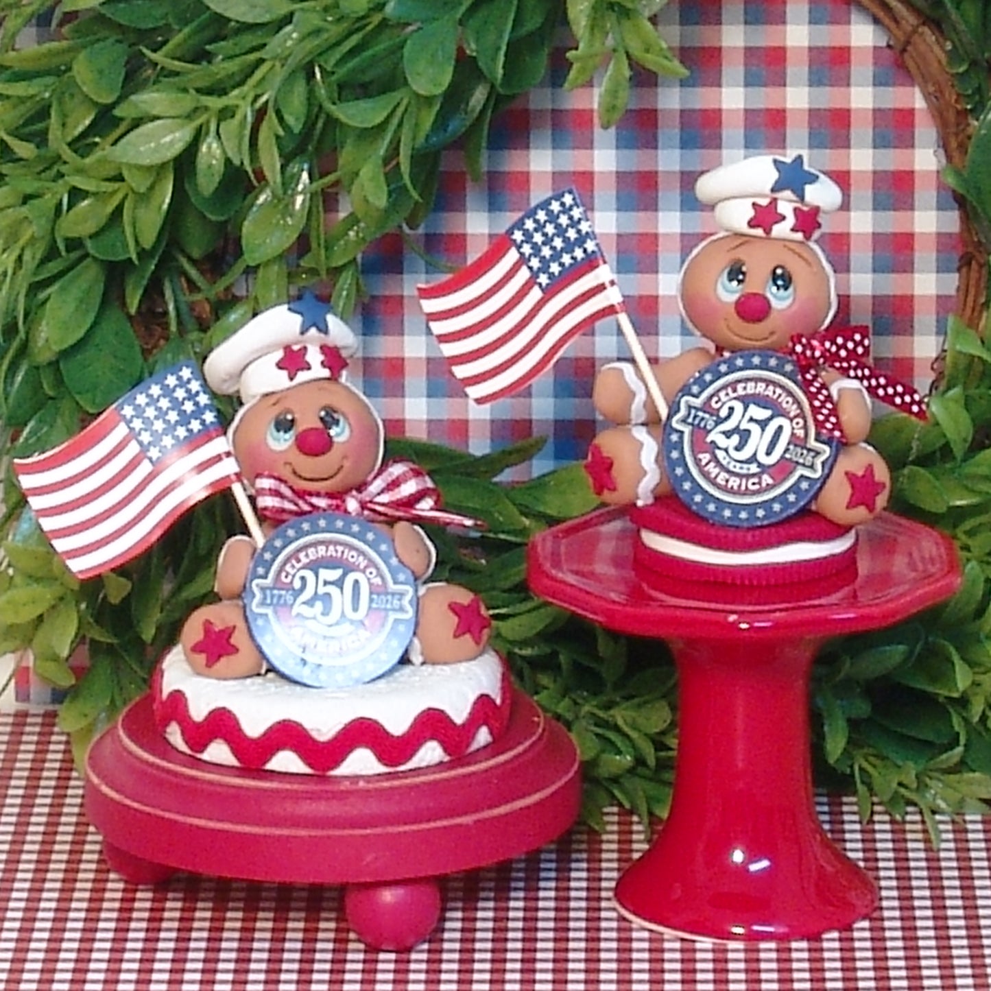 250th Birthday of USA Commemorative Gingerbread Ornament-1