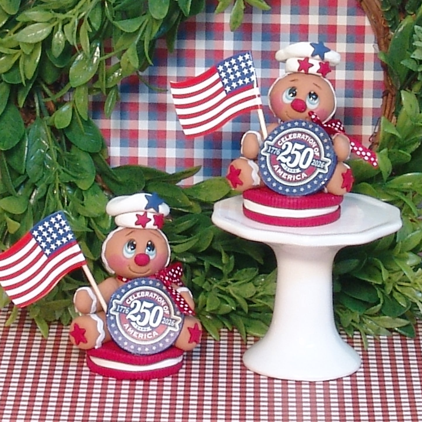 250th Birthday of USA Commemorative Gingerbread Ornament-1