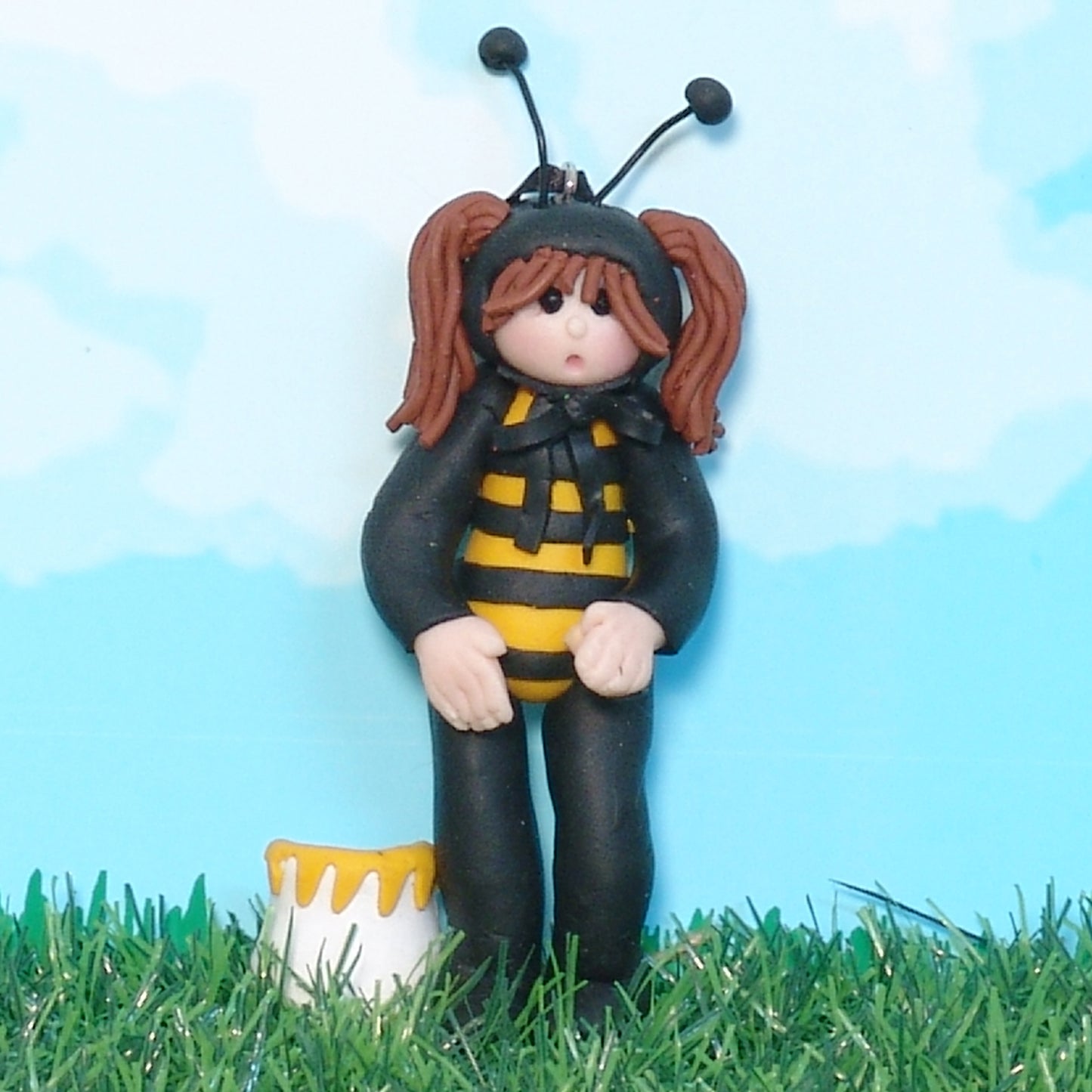 Girl in Bee Costume Personalized Ornament