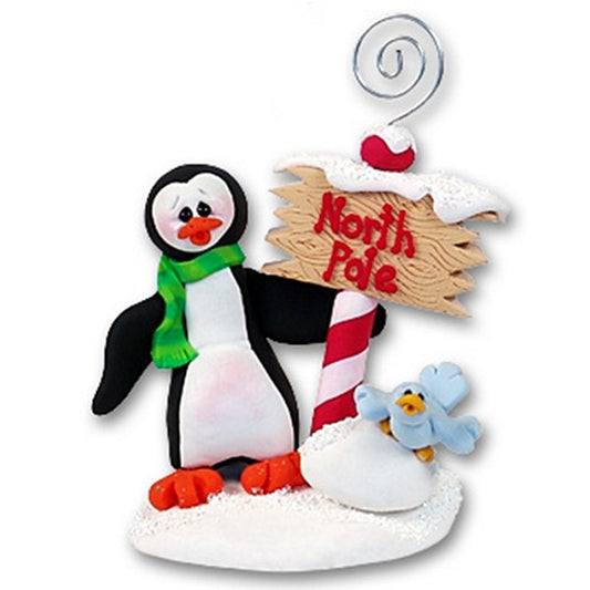 Petey Penguin Handmade Personalized Photo Holder
