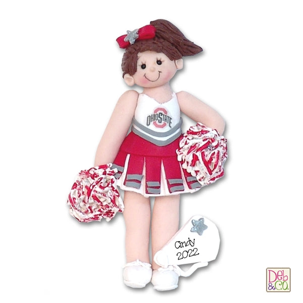 Custom CHEERLEADER Personalized Christmas Ornament Made from Photo