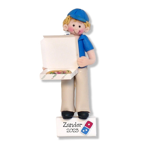 Giggle Gang Pizza Delivery Guy - Pizza Lover Personalized Ornament