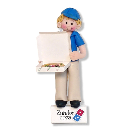 Giggle Gang Pizza Delivery Guy - Pizza Lover Personalized Ornament