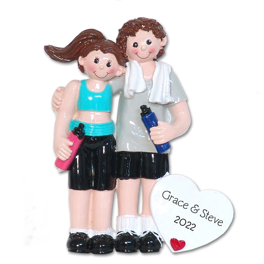 Workout Couple Personalized Ornament
