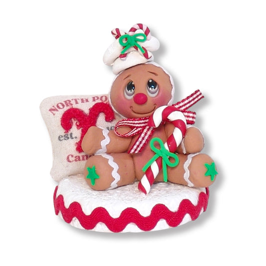 Gingy with Candy Cane and Flower Sack
