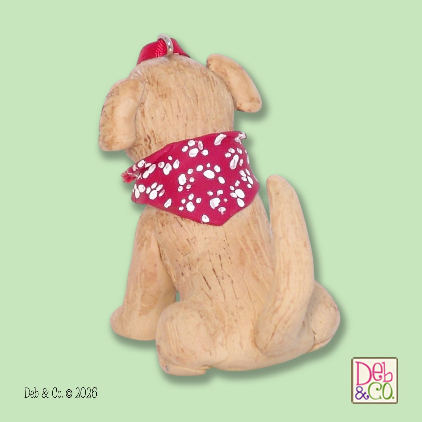 Golden Labrador Retriever Christmas Ornament