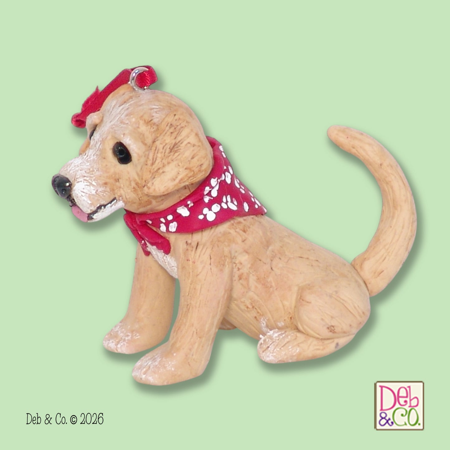 Golden Labrador Retriever Christmas Ornament