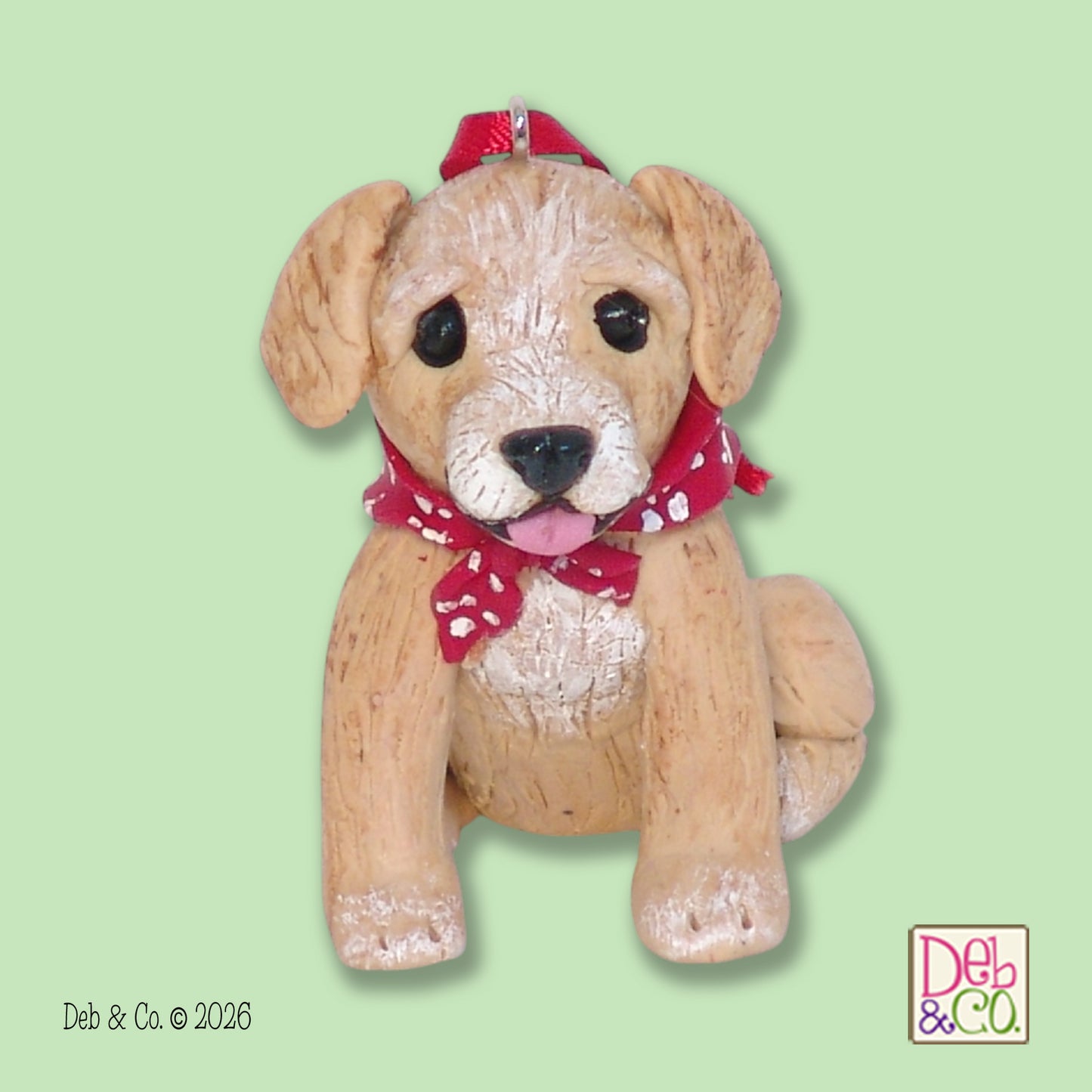 Golden Labrador Retriever Christmas Ornament