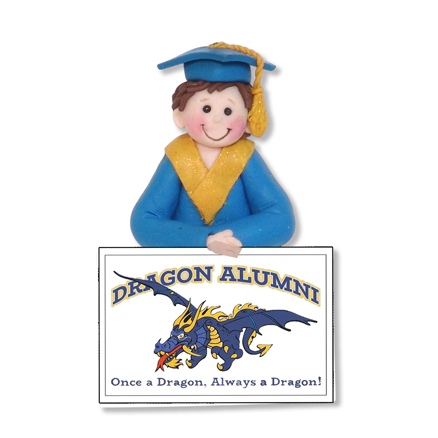 Jefferson High School Graduate Christmas Ornament - Male - 1