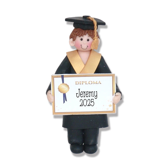 Graduate Christmas Ornament - Male - 2