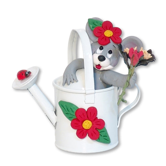 Marty Mouse in Watering Can figurine