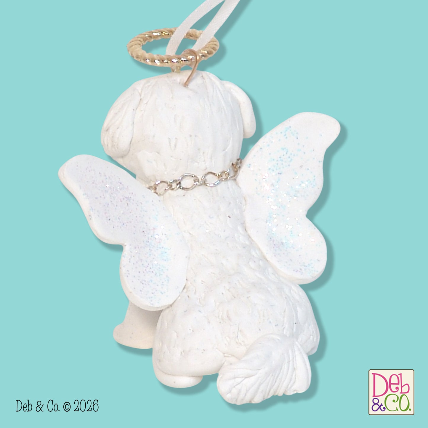 Maltese / Shih Tzu Puppy Dog Angel Ornament