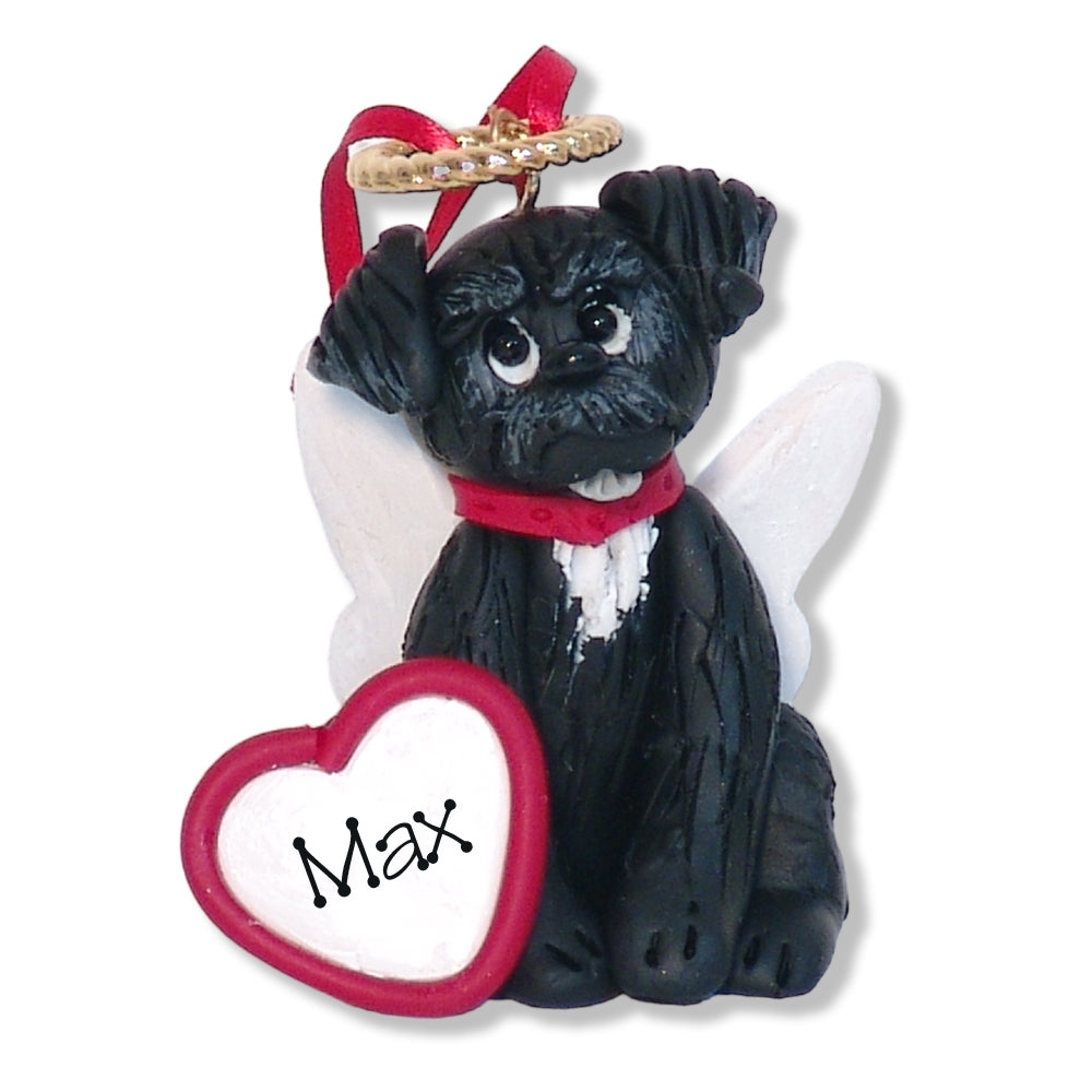 Dog or Cat with Wings and Halo Memorial Ornament