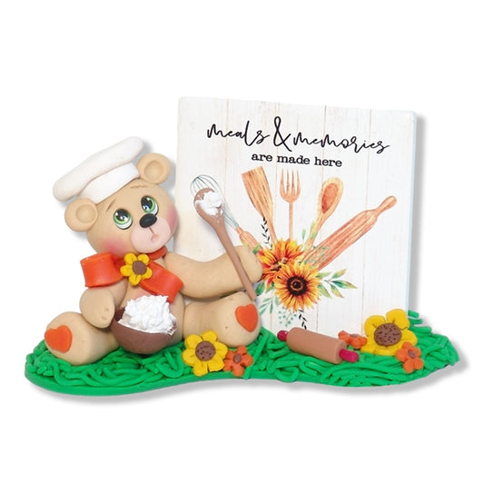"Nana's Kitchen" Collectible Bear Polymer Clay Figurine