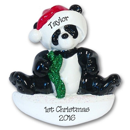 Panda Bear<br>RESIN Personalized Ornament