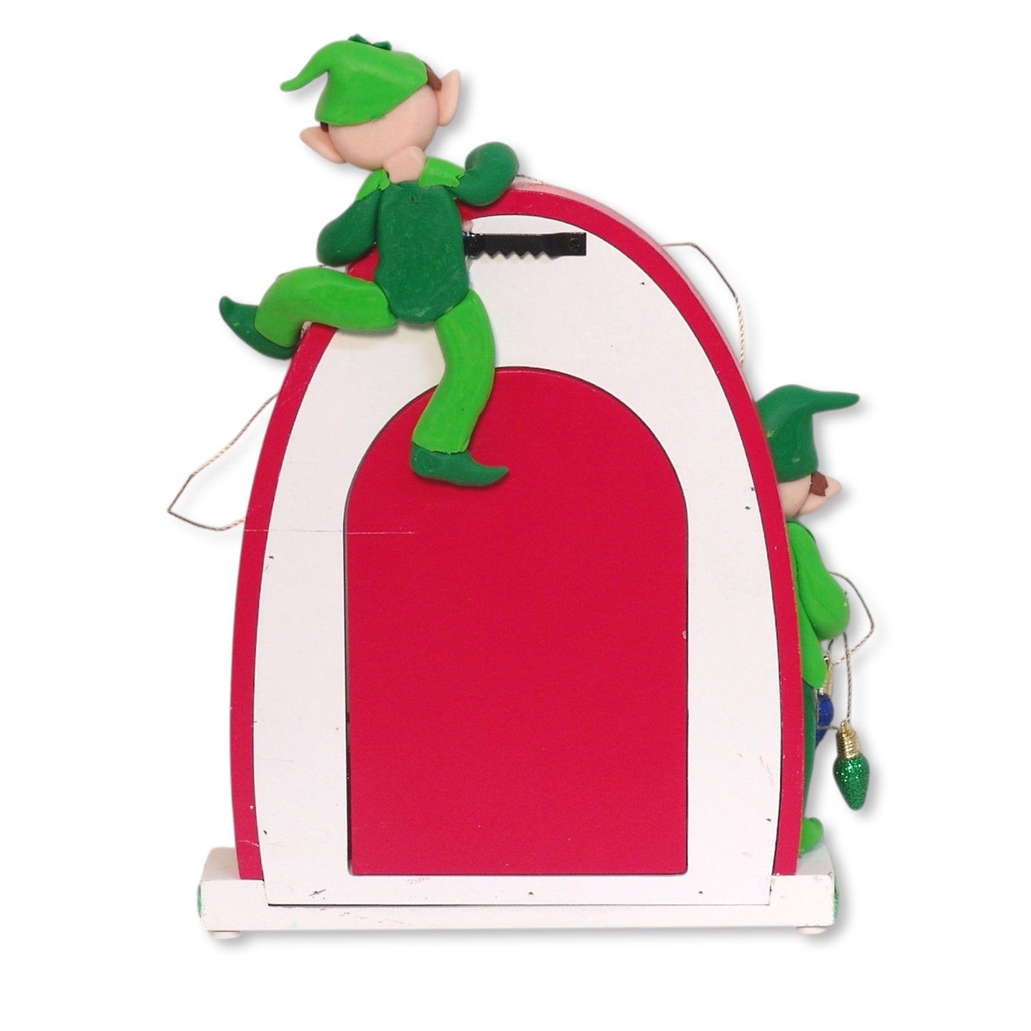 Santa's Workshop with HANDMADE Polymer Clay Elves - 2