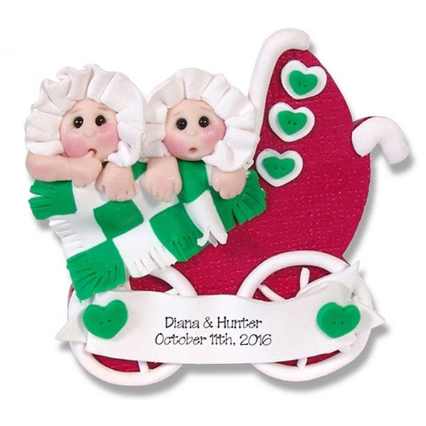 Twins Baby's 1st Christmas Ornament  Limited Edition