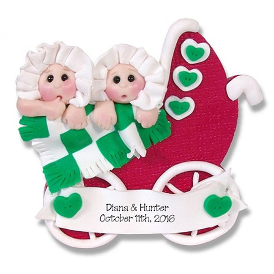 Twins Baby's 1st Christmas Ornament  Limited Edition
