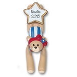 Gymnast Belly Bear<br>RESIN Personalized Ornament