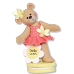 Dancing Belly Bear Ballet Personalized Ballet Ornament