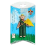 Belly Bear Scout-Boy Personalized Ornament  in Custom Gift Box