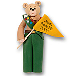 Belly Bear Scout-Boy<br>Personalized Ornament