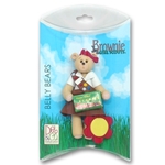 Belly Bear Brownette Personalized Christmas Ornament in Custom Gift Box