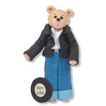 Belly Bear 50's Boy Personalized Christmas Ornament