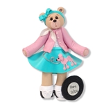 Belly Bear 50's Girl Personalized Ornament