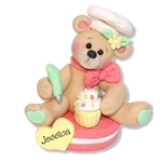 Belly Bear Chef hANDMADE Personalized Ornament