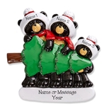 Black Bear Family of 3 Tree Shopping - RESIN