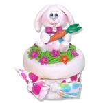 Jellybean Bunny Jar Handmade Polymer Clay Easter Gift