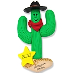 Cactus Cowboy<br>Personalized Ornament