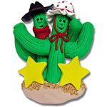 Cactus Family of 2<br>Personalized Ornament