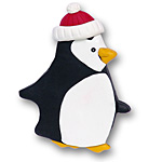 Chilly Willy Penguin Handmade Personalized Christmas Ornament